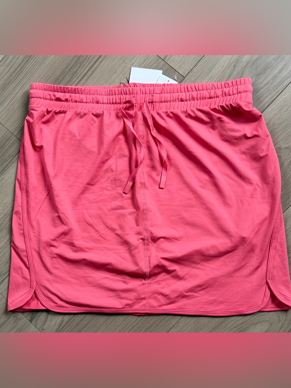 Thread & Supply Recreation Nadia Watermelon Pink Drawstring Pull-On Skort XL